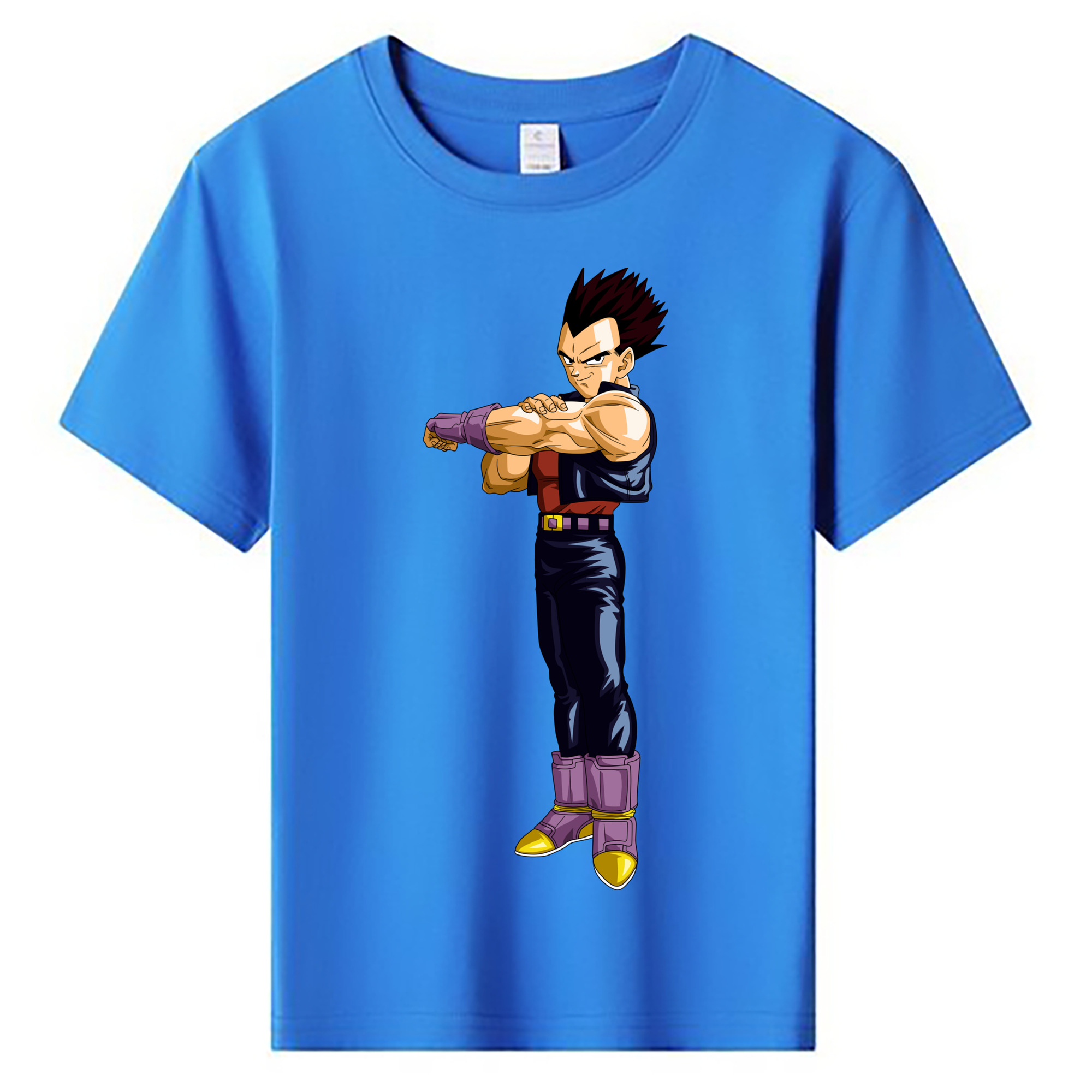 （画像用） ドラゴンボール ベジータ四世（Bejīta Yonsei）DRAGON BALL Vegeta IV 綿100％キッズTシャツ（フロントプリント）